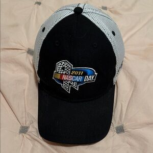 Black and Gray NASCAR Day Cap
